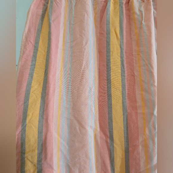 NWOT Matilda Jane Apricot Tree Striped Midi Skirt Small Tiered Tassel Tie Waist - Picture 5 of 6